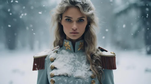 Winter Majesty: Woman in Uniform