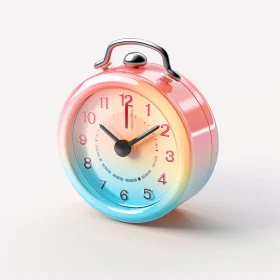 Gradient-Painted Clock Design