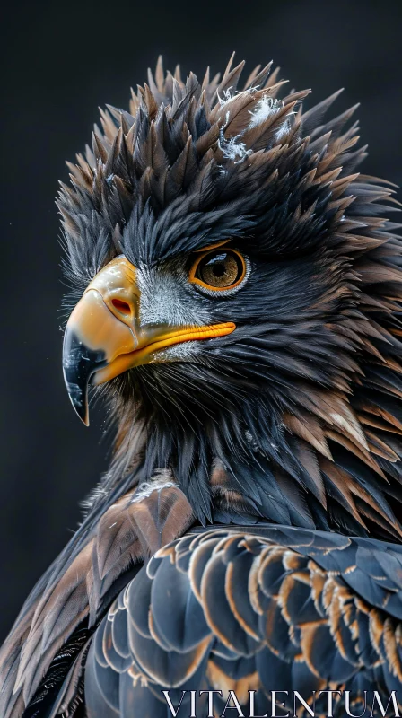 AI ART Close-Up of a Regal Eagle