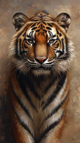 Fierce and Majestic Tiger Portrait