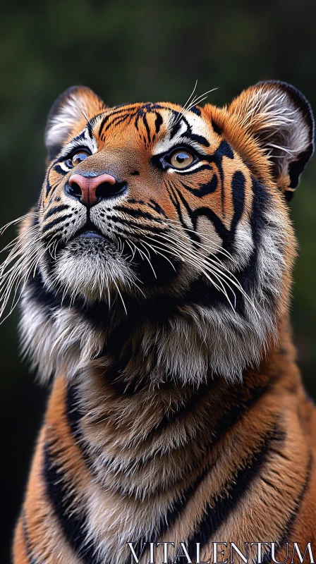 Intense Tiger Close-Up AI Image