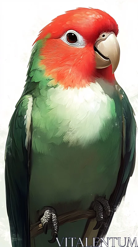 AI ART Colorful Parrot Image