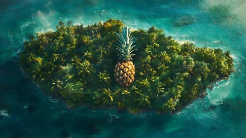 Giant Pineapple on Enchanted Island