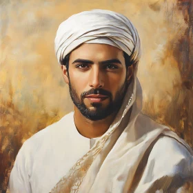 Classical Painting of a Man with Turban