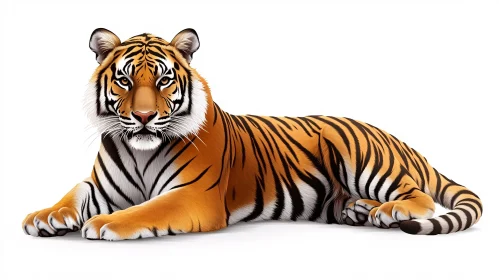 Elegant Tiger Resting