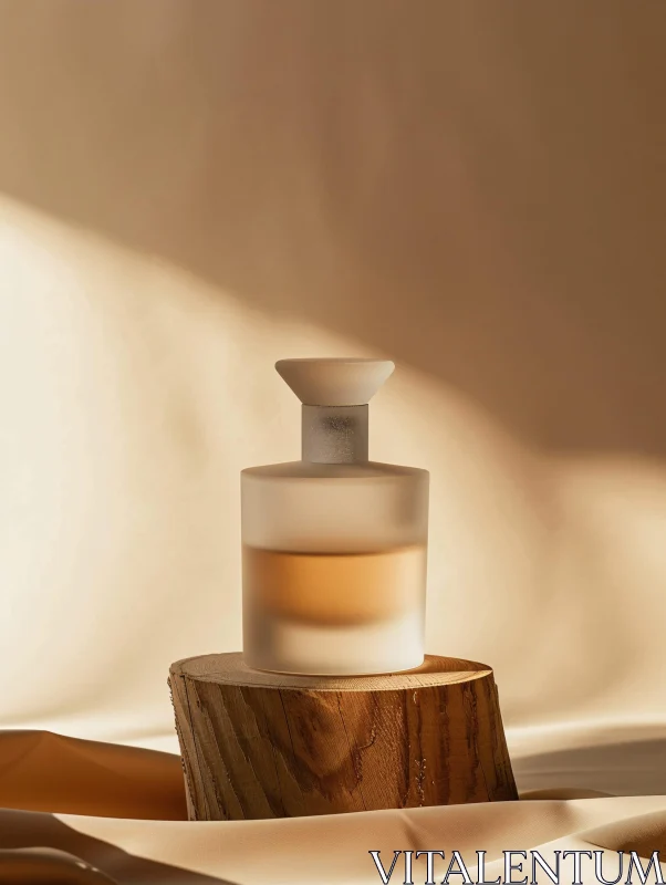 Minimalist Perfume Bottle Display AI Image