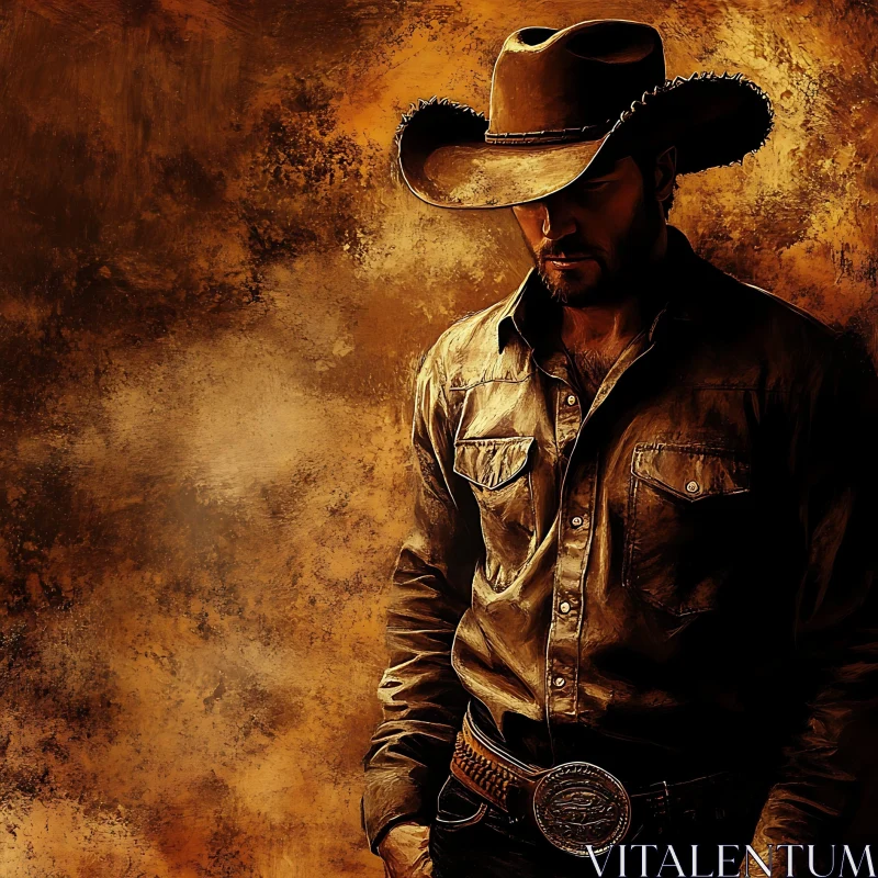 Western Cowboy in Leather