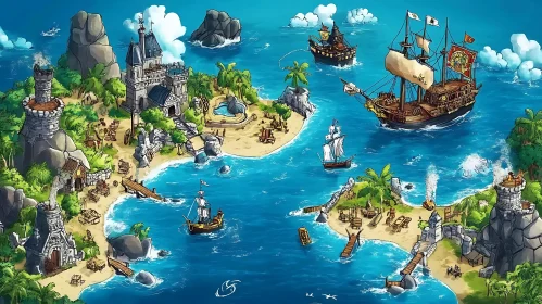 Island of Pirates and Castles