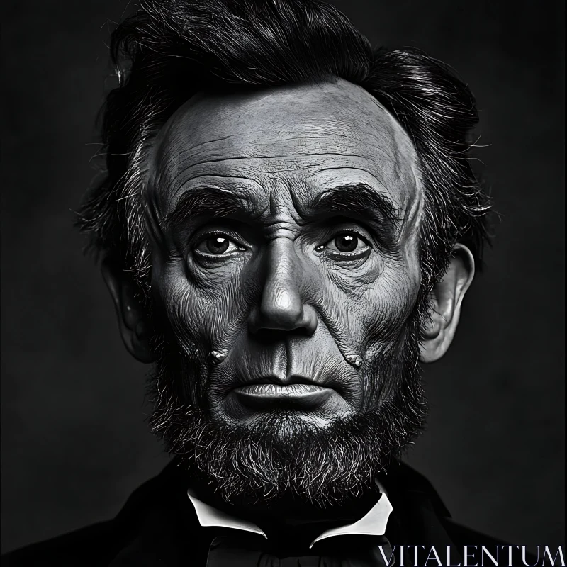 Intricate Greyscale Elderly Man Portrait