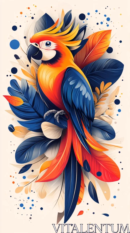 Colorful Parrot Art