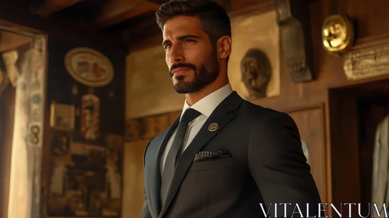 Stylish Man in Office
