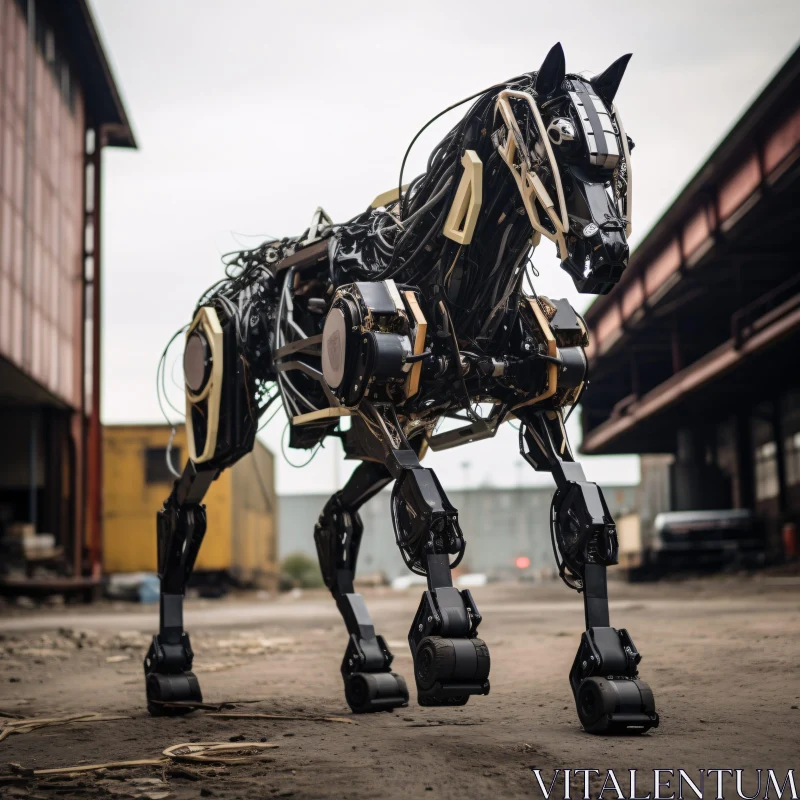 AI ART Futuristic Cybernetic Horse Design