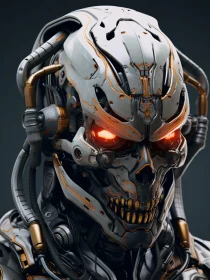 Futuristic Robotic Skull Design