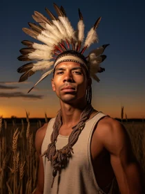 Sunset Headdress Portrait