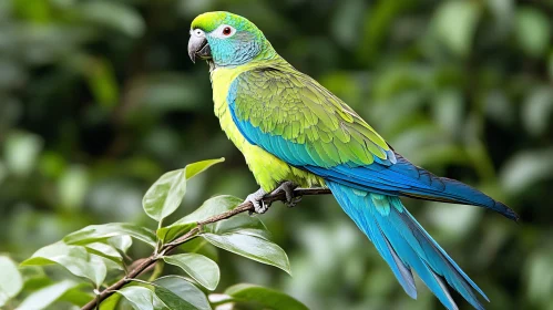 Colorful Parrot Perched in Nature