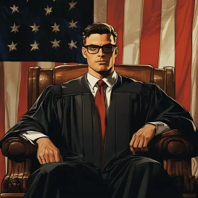 Justice and Patriotism Judge Portrait