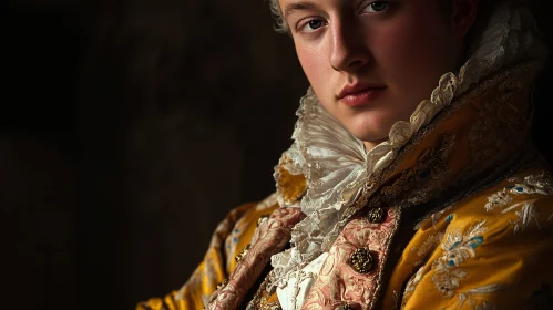 Regal Baroque Fashion Portrait