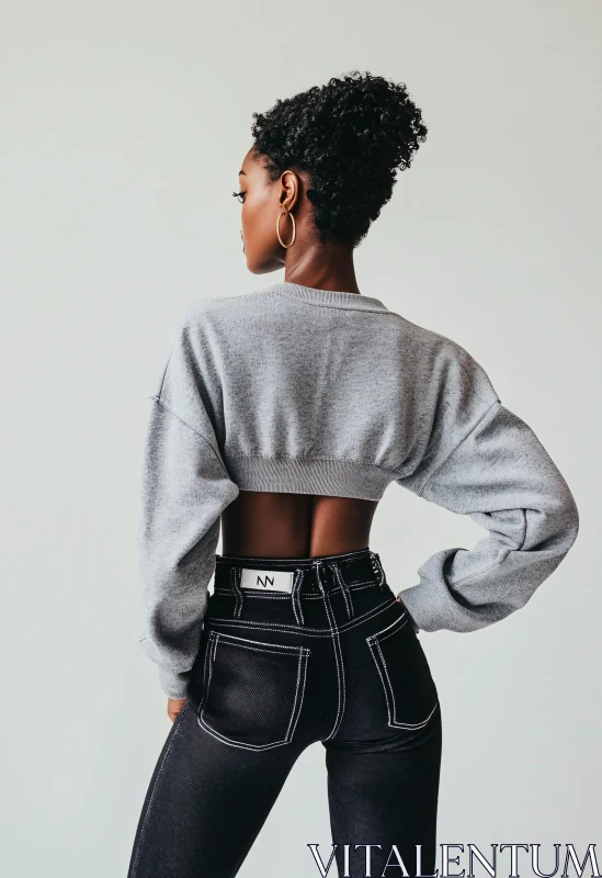 Chic Apparel Back View AI Image