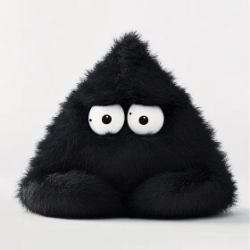 Fluffy Triangle Cartoon Figure