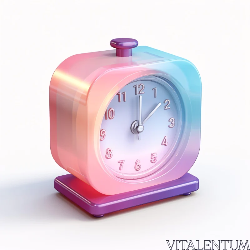 Stylish Gradient Clock