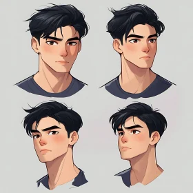 Anime Character Portraits Collection