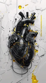 Modern Art Heart Illustration