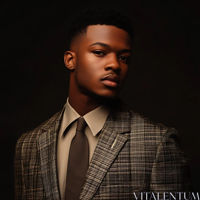 Sharp Portrait of Man in Formal Attire
