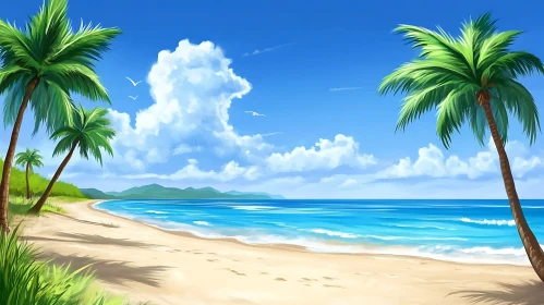 Tropical Beach Landscape