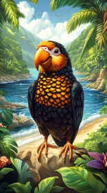 Colorful Bird in Jungle