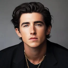 Contemporary Male Portrait with Fashion Elements