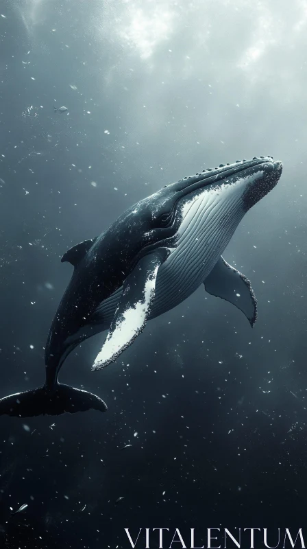 Graceful Whale in the Ocean