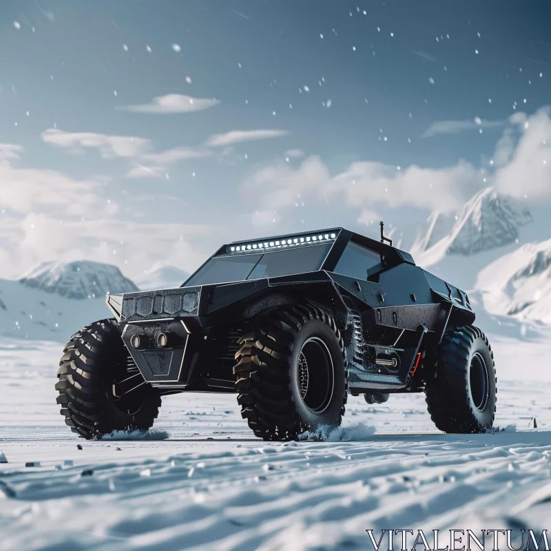 Arctic All-Terrain Vehicle AI Image