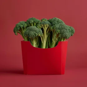 Minimalistic Broccoli Art