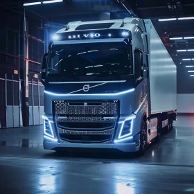 Sleek Truck Design with Blue Highlights