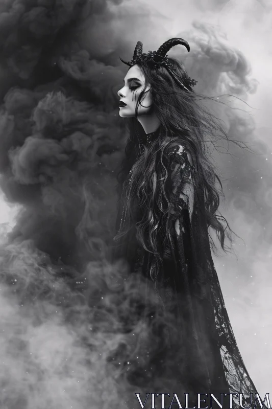 AI ART Gothic Mystique in Monochrome