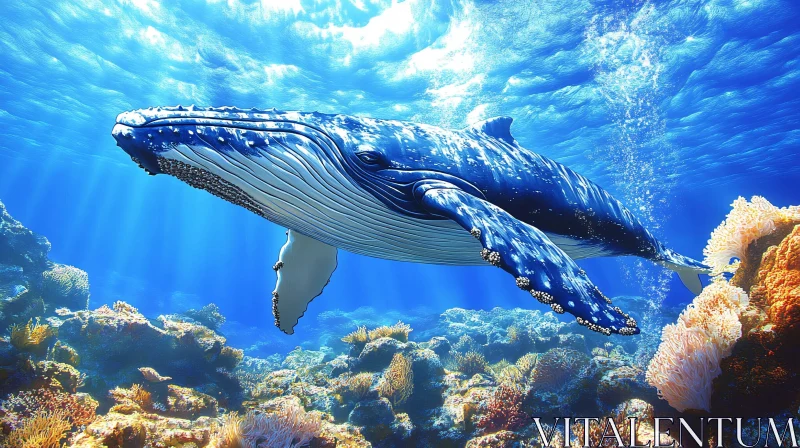 AI ART Whale Amidst Oceanic Beauty