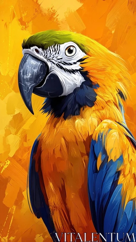 AI ART Exotic Parrot Art