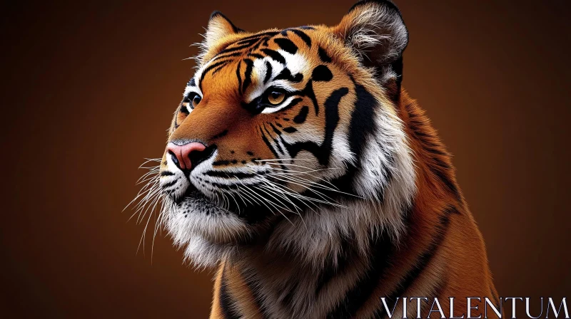 Tiger Wildlife Portrait AI Image