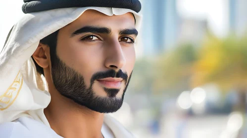 Traditional Man Portrait with Beard