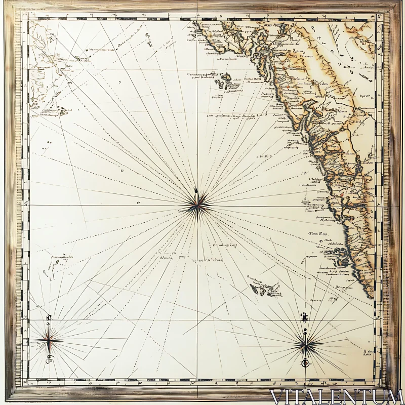 Historic Maritime Chart of Western Shores