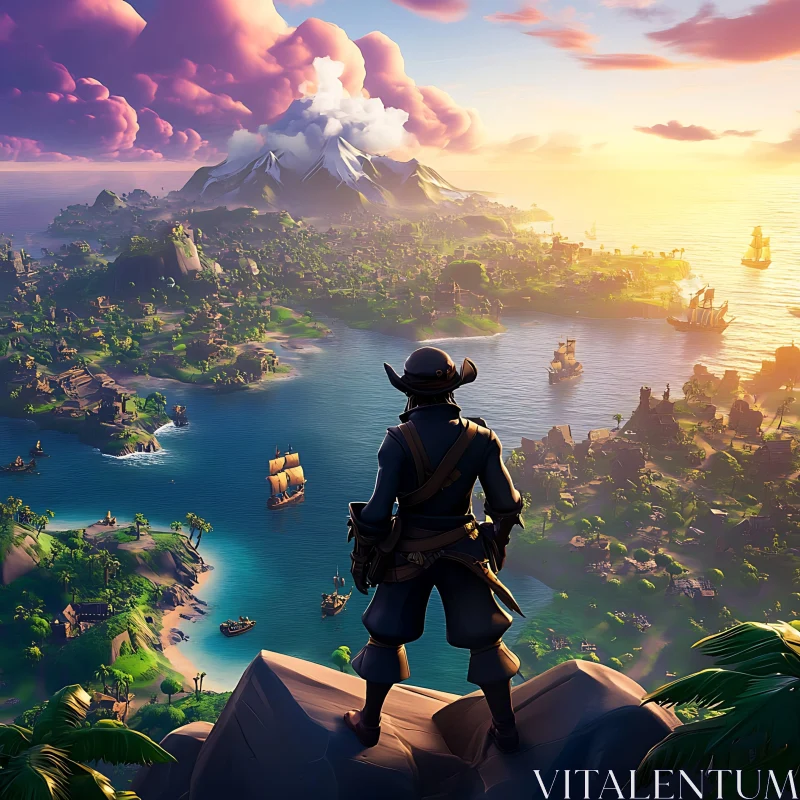 Serene Pirate Adventure Scene