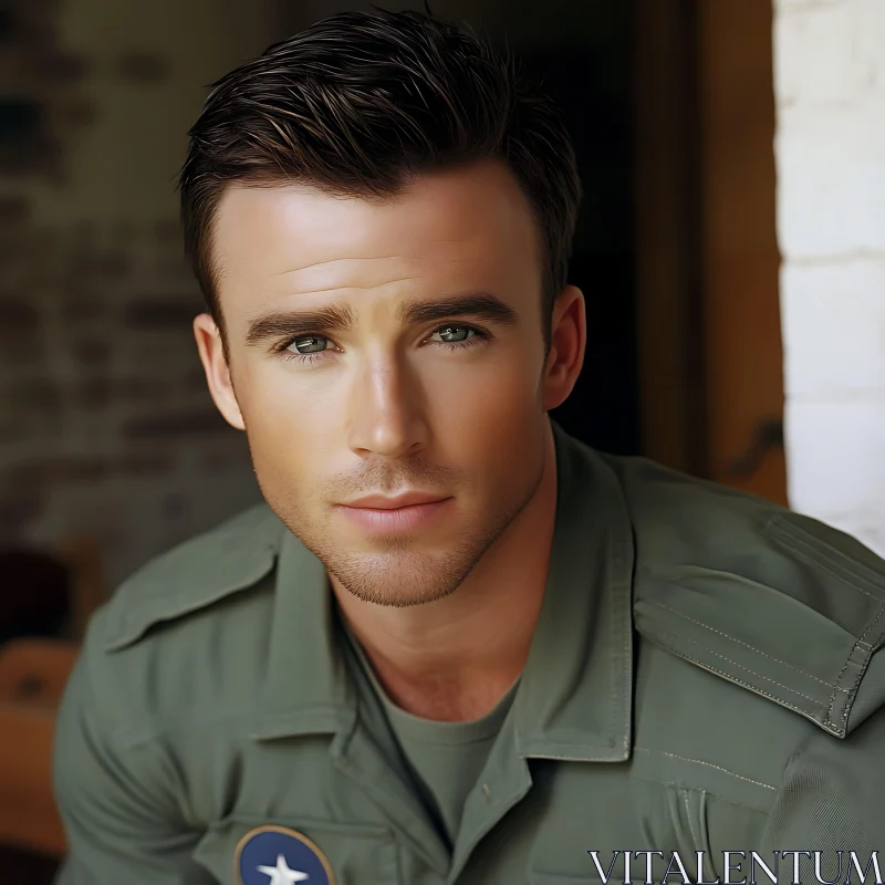 Military Man Portrait