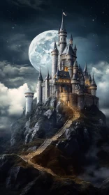 Moonlit Medieval Castle