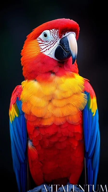 AI ART Colorful Exotic Parrot