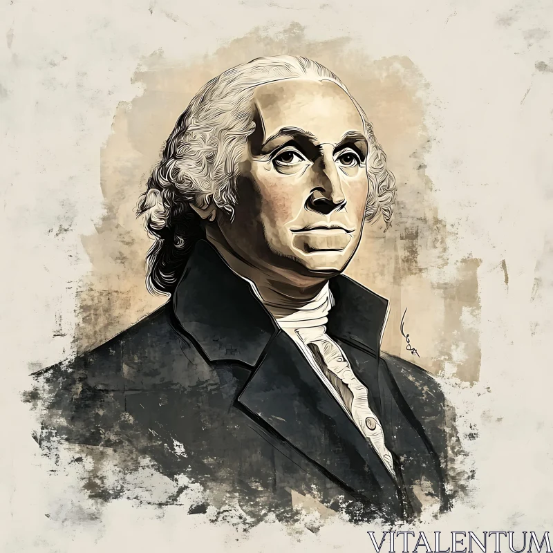 Historical Figure Art Rendering AI Image