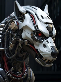 Cyborg Wolf with Advanced Mechanics