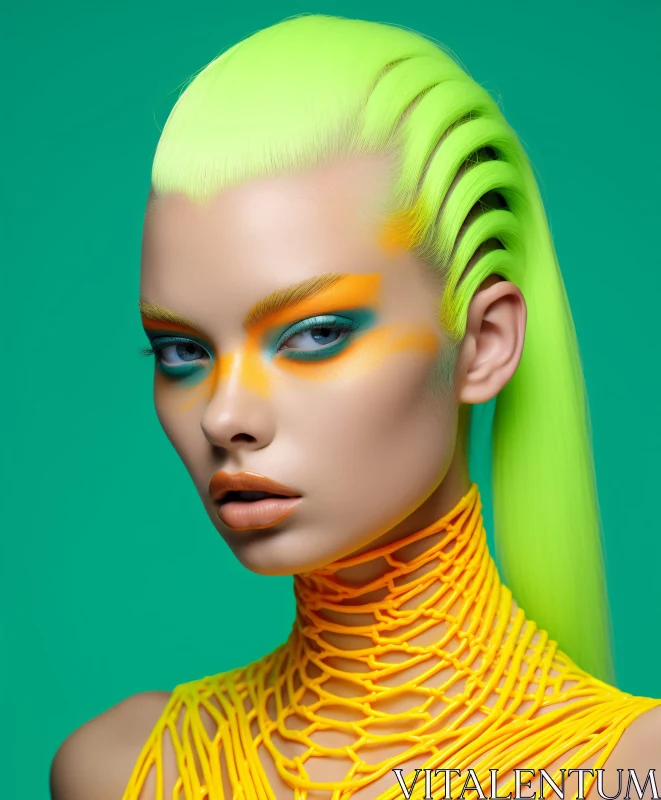 AI ART Avant-Garde Neon Fashion Style