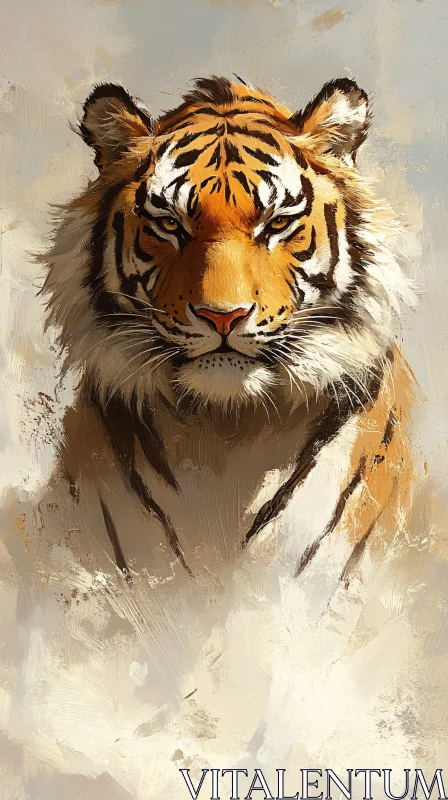 Tiger Art Portrait AI Image