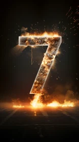 Fiery Concept of Number 7