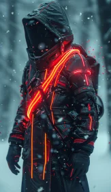 Cyberpunk Snowy Encounter